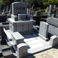 平尾霊園にて、柔らかな印象のキリスト教の洋型のお墓が完成しました