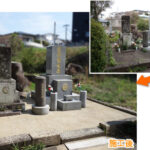 福岡市東区名島の地域墓地にて、追加彫刻と金箔入れ直し、ご納骨お手伝い